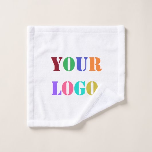 Custom Business Logo Uw bedrijf badhanddoeken Bad Handdoek (Wasdoekje)