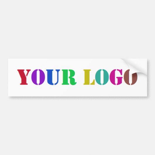 Custom Business Logo Uw bedrijf Bumpersticker (Voorkant)