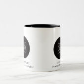 Custom Business Logo Website Two Tone Mug (Centre)