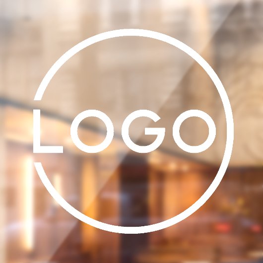 Custom Business Logo Window Cling Raamsticker (Vel 2)