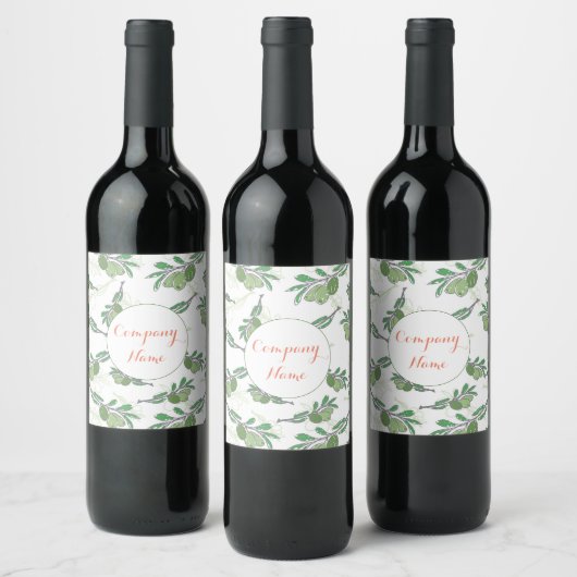 🍷 Custom Business Logo Wine Label – Professioneel Wijn Etiket (Flessen)