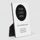 Custom Business Logo wit minimalistisch modern Fotoplaat (Zijkant)