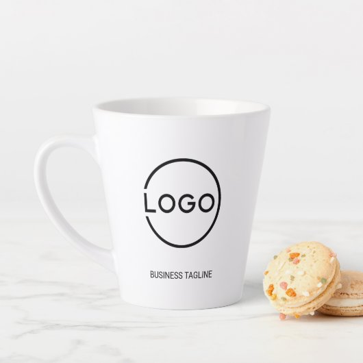 Custom Business Logo with Custom Text Coffee Mug (En situation)