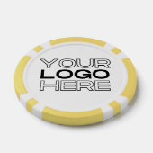 Custom Business Logo Yellow 1000 Value spel Poker Chips (Enkel)
