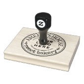 Custom Business Logo Zelfgemaakte Rustiek Rubberstempel (Stempel)