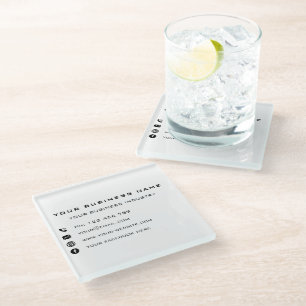Custom Business Promotional Glass Onderzetter Voor
