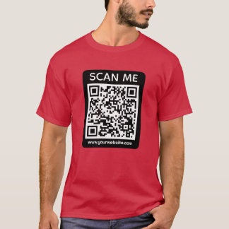 Custom Business QR Code Scan Me  T-shirt