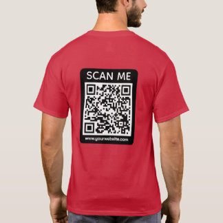 Custom Business QR Code Scan Me  T-shirt
