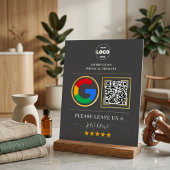 Custom Business Review Sign with QR Code & Logo