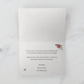 Custom Business Snow Branches Berries Holiday Kaart (Binnen)