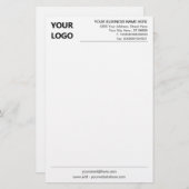 Custom Business Stationery Paper Uw eigen ontwerp Briefpapier (Voorkant / Achterkant)