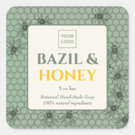 Custom Business Sticker voor handgemaakte zeep