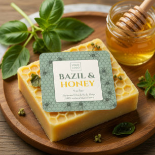 Custom Business Sticker voor handgemaakte zeep