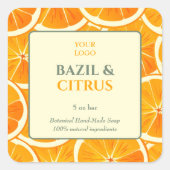 Custom Business Sticker voor handgemaakte zeep (Voorkant)