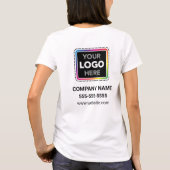 Custom Business T-Shirt with Front and Back Logo (Dos)