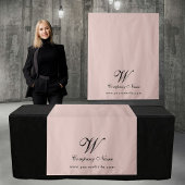 Custom Business Table Runner Banner Elegant Script Wandkleed