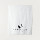 Custom Business Table Runner Banner Script Wit Wandkleed (Voorkant)