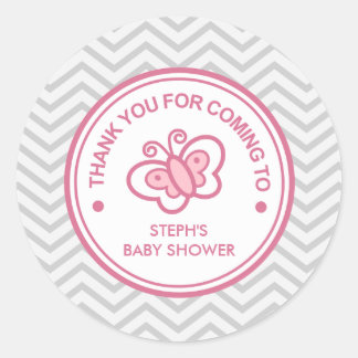 Custom Butterfly Baby Meisje Douche Sticker