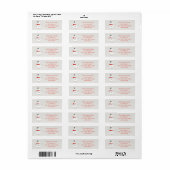 Custom Button Snowman Return Address Label (Full Sheet)