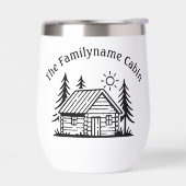Custom Cabin Wine Tumbler met thermische isolatie (Links)