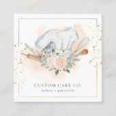 Custom Cakes Bakkerij Chef Pet Tools Visitekaartje (Voorkant)