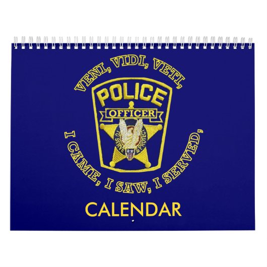 Custom Calendar voor politie en Sheriff Kalender (Hoes)