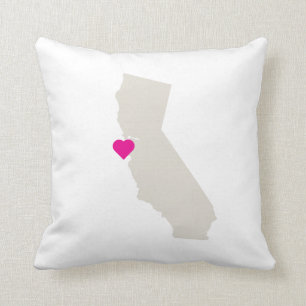 Custom California State Love Reversible Pillow Kussen