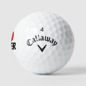 Custom Callway golfballen met bokshandschoen logo (Logo)