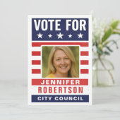 Custom Campaign Election Kaart (Staand voorkant)