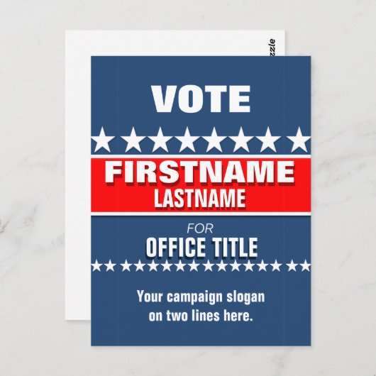Custom Campaign Template Briefkaart (Voorkant / Achterkant)