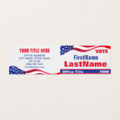 Custom Campaign Template Business Card Visitekaartjes (Buitenkant ongevouwen)