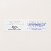 Custom Campaign Template Business Card Visitekaartjes (Binnenkant ongevouwen)