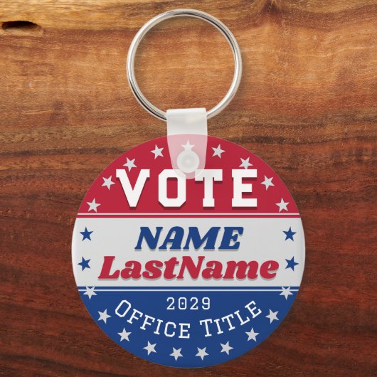 Custom Campaign Template for Elections Sleutelhanger (Voorkant)