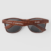 Custom Camping Papa Wood Look Zonnebril (Achterkant)