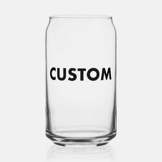 Custom Can Shape Glass Blank Template 16oz Hi Ball (Recto)