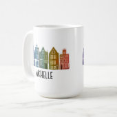 CUSTOM Canal House Rainbow Amsterdam Nederland Koffiemok (Voorkant links)