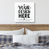 Custom Canvas Print from Your Photo (Insitu (Slaapkamer))