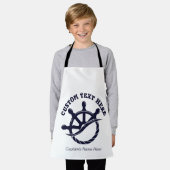 Custom Captain Boat Nautical Gift Schort (Gedragen)