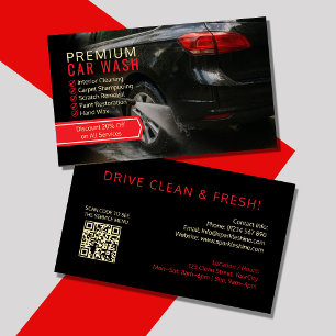Custom Car Wash Visitekaartjes – Professionele Aut