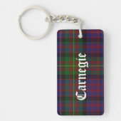Custom Carnegie Tartan Plaid Sleutelhanger (Voorkant)