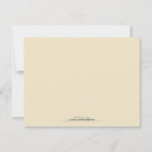 :custom: Carte de réponse en damas corail/crème (Dos)