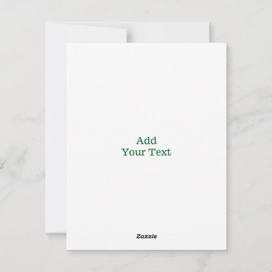 Custom Carte photo St Patrick's Day Cute Shamrock (Dos)