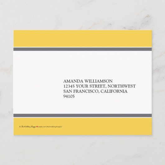 : custom : carte postale RSVP Inséparable (Devant)