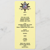 Custom Cartoon Sailor Nautical Ship Wheel ver. 2 Menu (Voorkant)