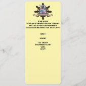 Custom Cartoon Sailor Nautical Ship Wheel ver. 2 Menu (Achterkant)