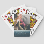 Custom Cat High Five Meme Pokerkaarten (Achterkant)