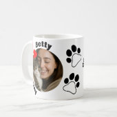 Custom Cat Lover Mug with 2 Photos & Names  (Devant gauche)