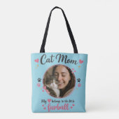 Custom Cat Mom Tote Bag with Photo (Dos)