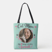 Custom Cat Mom Tote Bag with Photo (Dos)