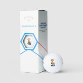 Custom Cat Monogrammed Golfballen (Verpakking)